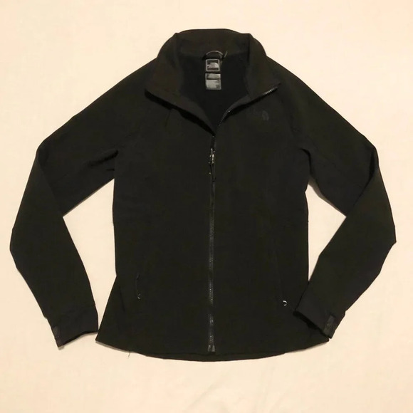 North Face  Black Soft Shell Jacket Womens XS - Picture 1 of 16